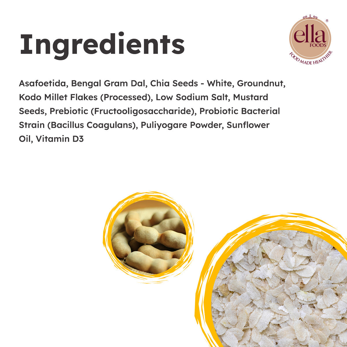 Tangy Millet Poha | Added Pre & Probiotics | 80 grams each | Pack of 2