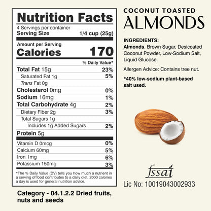 Ella Foods Cozy Indulgence Combo | Coconut Toasted Almonds 100g & Hot Chocolate 27g x 2 | Healthy Snack & Beverage Gift Pack