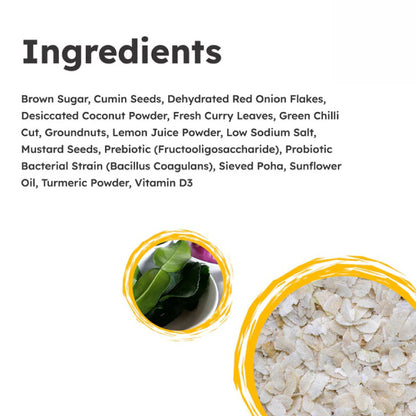 Ella Foods Complete Breakfast & Snack Combo | Tangy Millet Upma, Instant Poha, Salted Almonds 27g, Chilli Lime Cashews 27g & Coconut Toasted Almonds 27g | Healthy Ready-to-Eat Pack