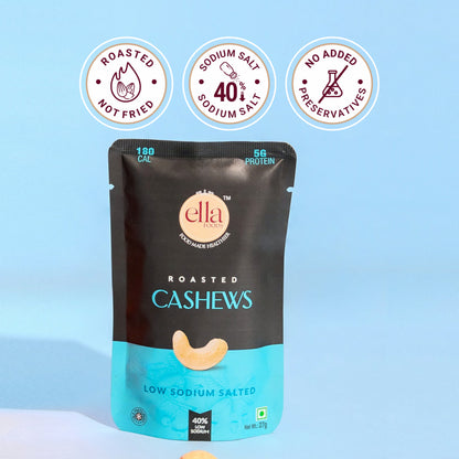 Ella Foods Smart Breakfast & Snack Combo | Tangy Millet Poha, Instant Probiotic Upma, Salted Almonds (27g) & Salted Cashews (27g) | Healthy Ready-to-Eat Breakfast & Snack Pack