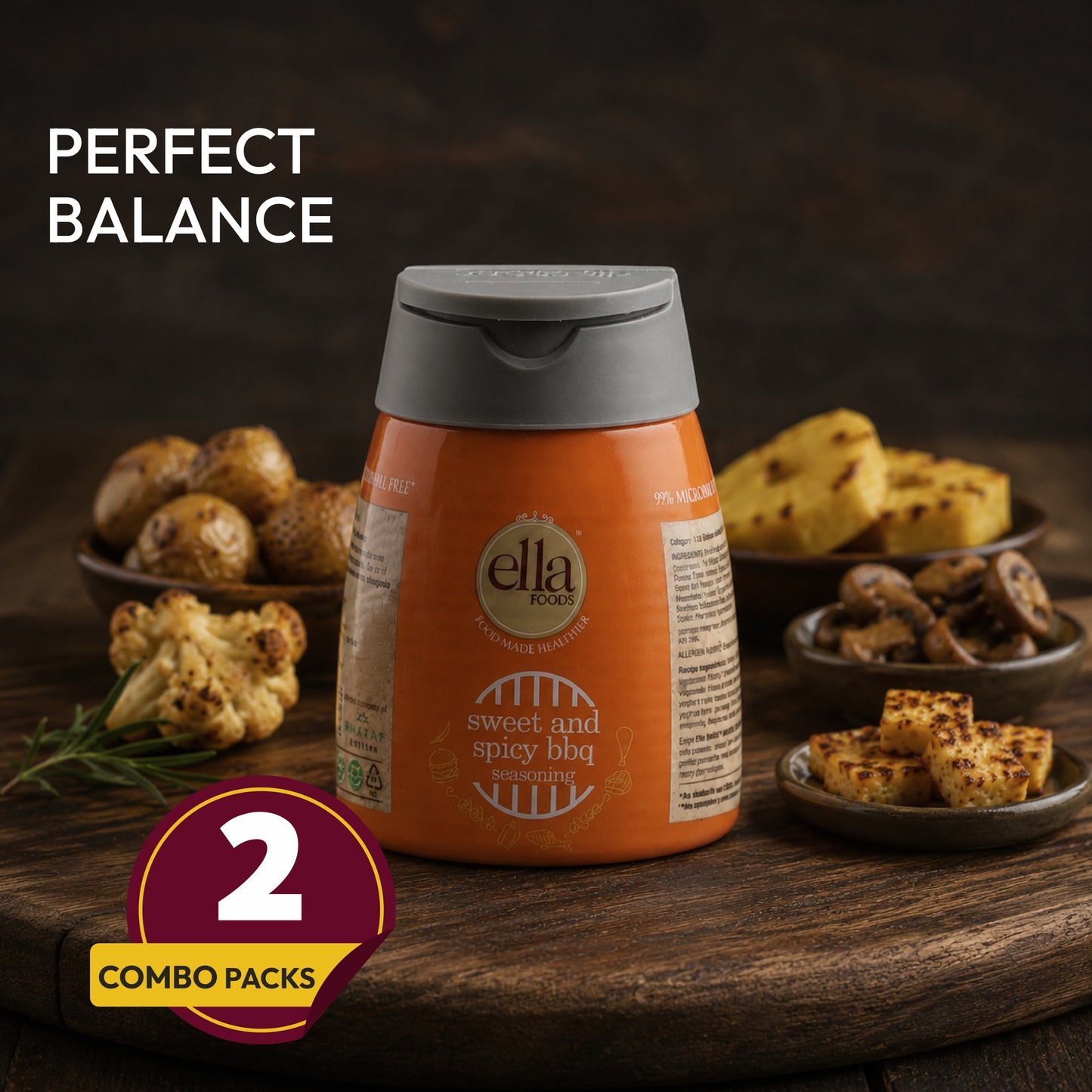 Ella Foods Sweet & Spicy BBQ Seasoning 100g | Ideal for Grills, Fries & Snacks | No MSG | Multipack