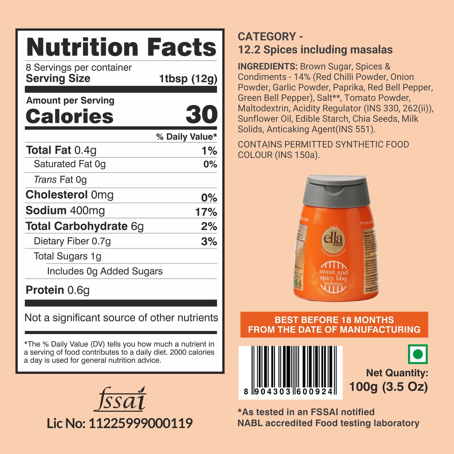 Sweet and Spicy BBQ Seasoning - 100g