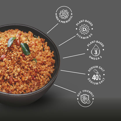 Ella Foods Probiotic Tangy Millet Poha | With Probiotics, Millets & Healthy Fats | Instant Indian Food | Gut-Friendly | 80g | Shelf Life: 6 Months |Multi Pack