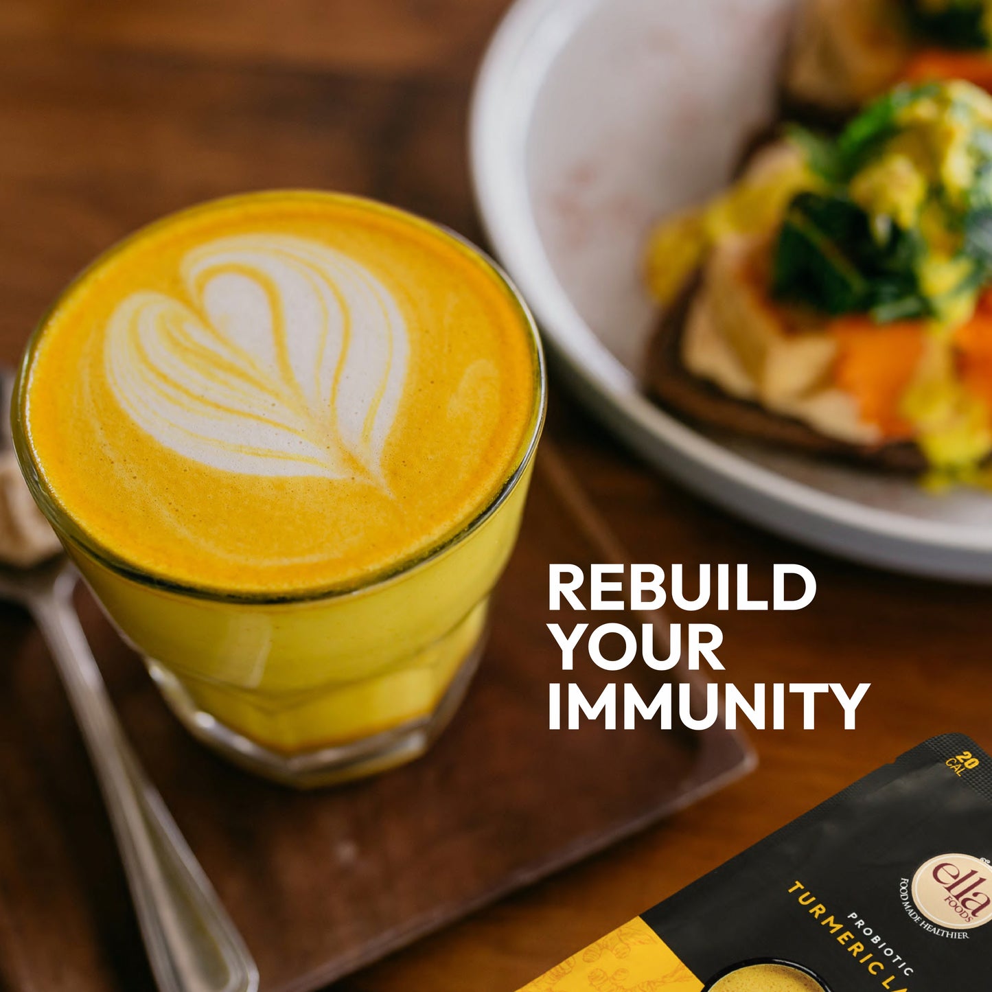 Ella Foods Wellness Indulgence Combo | Chilli Lime Cashews (100g), Salted Almonds (100g), Hot Chocolate (27g) & Instant Turmeric Latte (15g) | Healthy Snacks & Beverage Gift Pack