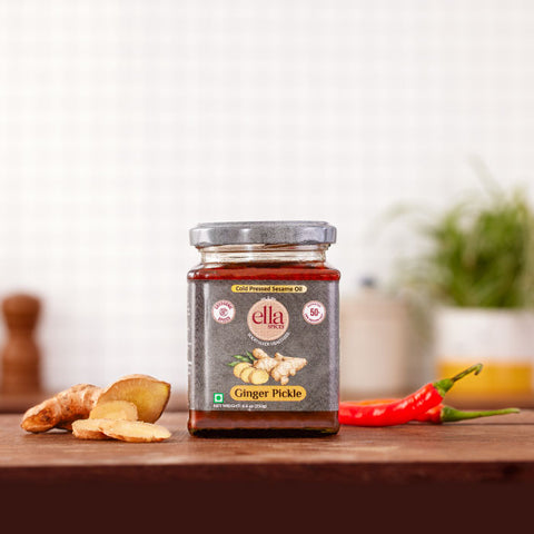 Ella Foods - Ginger & Garlic Pickles Combo- Pack of 2- (250g x 2)