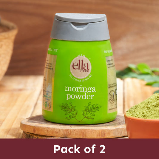 Ella Foods- Moringa Powder- Pack of 2 (60g x2)