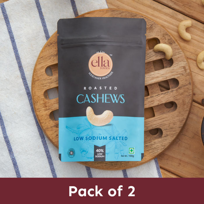 Ella Foods - Salted Cashews- Pack of 2 (100g x 2)