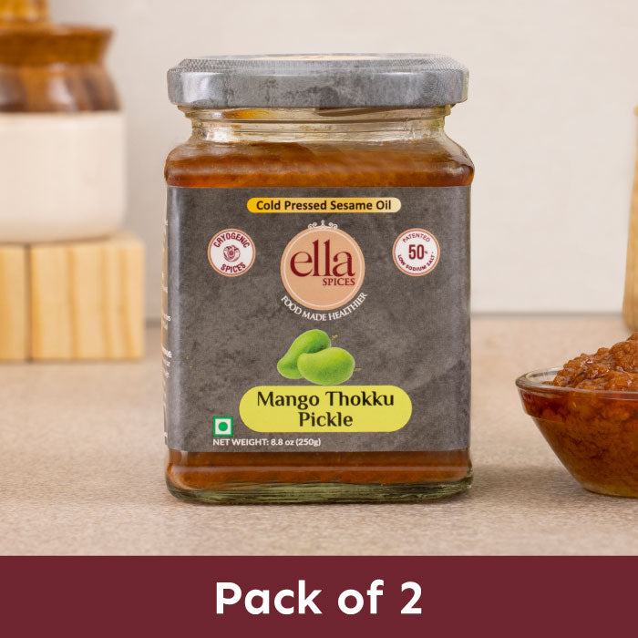 Ella Foods - Mango Thokku Pickle- Pack of 2 (250g x 2)