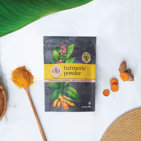 Ella Foods - Black Pepper, Chili, Turmeric, Coriander Powder Combo- Pack of 4- (100g x 4)